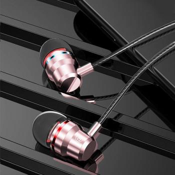 Auriculares FONKEN con cable de 3.5mm, estéreo de graves, impermeables para deportes y micrófono para juegos, compatibles con Xiaomi y Samsung
