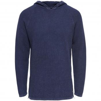 Only & Sons Jersey Punto Capucha Hombre HUGH Zipper - XXL, Dark Navy