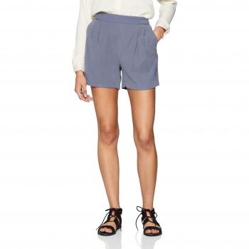 Vila CLOTHES Viesther Shorts, Pantalones Cortos para Mujer, Azul