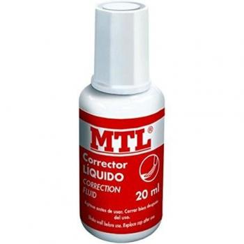 MTL 30273 - Corrector, líquido pincel, bote, 20 ml