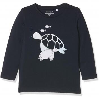 NAME IT Nbmfanebi LS Top, Camisa Manga Larga para Bebés, Azul