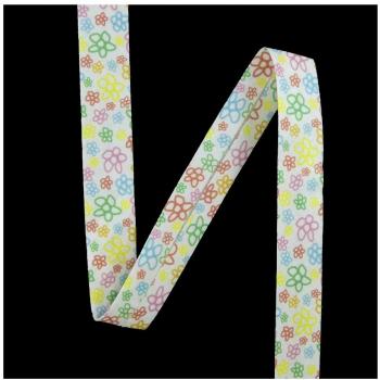 PST - Disquete de bies impreso, 25 m, diseño de flores, multicolor