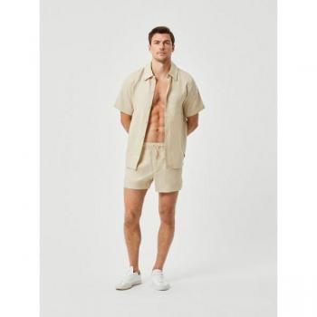 Björn Borg Linen Shirt Beige, Medium
