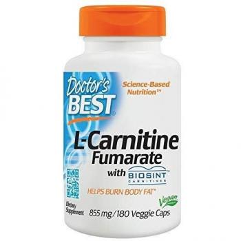 Doctor's Best L-Carnitine Fumarate 855mg - 180 Vegetarian Capsules