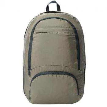 Mochila Plegable TOTTO Syncro 22L, Color Desert Taupe, con Compartimento para PC de 15.4, 2 Compartimentos y 2 Bolsillos para Botella, Compacta y Resistente