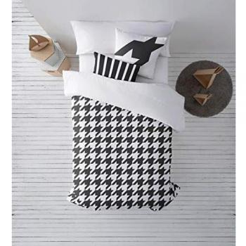 DECOLORES - Funda nórdica de algodón percal de 175 Hilos - Cama de 90 x 190/200 cm | Bolton - Pata de Gallo