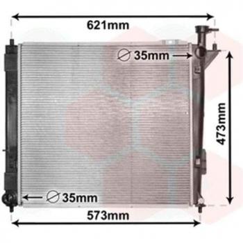 Radiador de refrigeración del motor Internacional 82002346