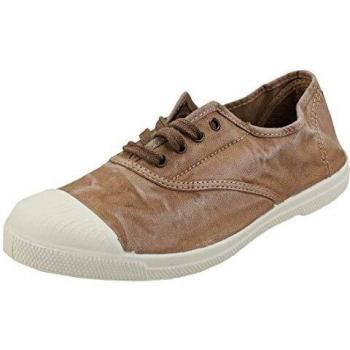 Zapatilla Infantil Natural World 470E de Algodón con Puntera de Caucho en Color Uva Viejo