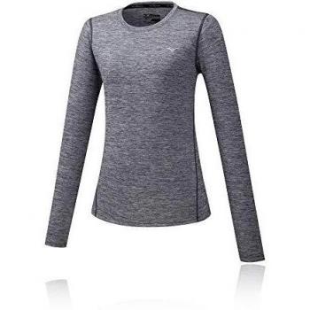Mizuno Impulse Core Manga Larga, Mujer, imán, Extra-Small