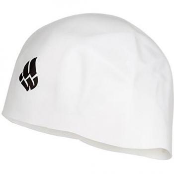 Gorro de natación Mad Wave R-Cap Fina Aprobado blanco - S