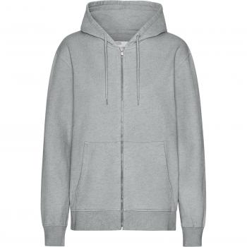 Colorful Standard Classic Organic Zipped Hoodie with Pockets, Gray, Size M