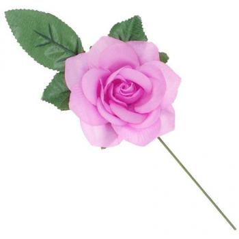 Rosa de Sevillana o Chulapa rosa con varilla de 13 cm
