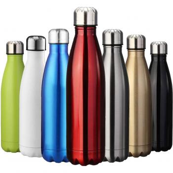 ZUSERIS Botella Aislada al Vacío de Acero Inoxidable Portátil Térmica Libre de BPA, para Ejercicio Excursión Viajar Alpinismo Camping Deportes -