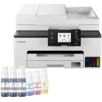 Impresora Multifuncional Canon MAXIFY GX2050 4 en 1 MegaTank a Color, Wi-Fi, Ethernet y USB, A4, Incluye 6 Botellas de Tinta