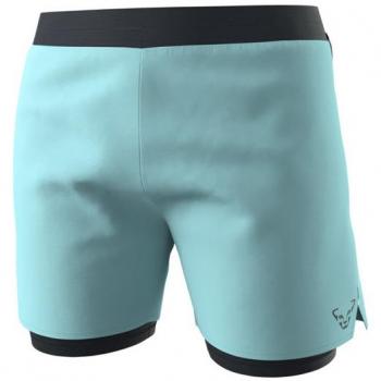 Pantalón corto Dynafit Alpine Pro 2 en 1 azul claro para mujer - Talla S