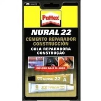 Pattex Nural 22, cemento reparador de construcción, resistente al agua, 22 ml