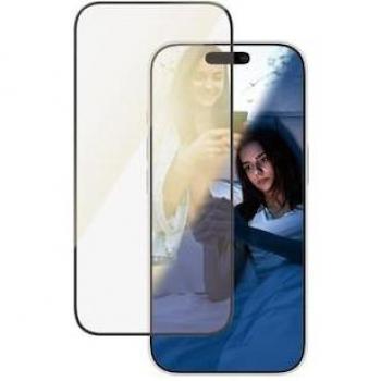 Protector de Pantalla PanzerGlass EyeCare Ultra-Wide Fit para iPhone 16/15 Plus, Cristal Templado, Anti-Rayones y Golpes