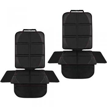 NWOUIIAY Protectores Asientos Coche 2PCS Fundas Asiento Coche Antideslizante Impermeable Fundas para Sillas Coche de Bebé con Organizadores Bolsillos Fácil de Limpiar