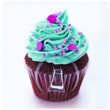 Wenko Static-Loc Gancho de Pared Cupcake, Tereftalato de Polietileno, Multicolor, 8x8x3 cm