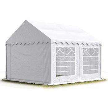 Carpa para fiestas Toolport 5x5 m, lona PVC 700 N impermeable, color blanco