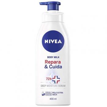 Nivea Body Milk Repara & Cuida 400 ml Loción Corporal Hidratante con Dispensador