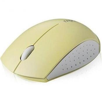 Rapoo 3360 - Ratón (RF inalámbrico, Amarillo, Baterías, Ambidextro, Alcalino, Oficina)