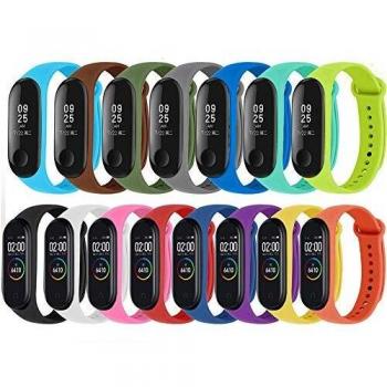 BRone 15 Piezas Correa para Xiaomi Mi Band 4 Pulsera Reloj Silicona Banda Reemplazo Coloridos Compatible con Xiaomi Mi Smart Band 4 Correas para Xiaomi Mi Band 3-15 Colores