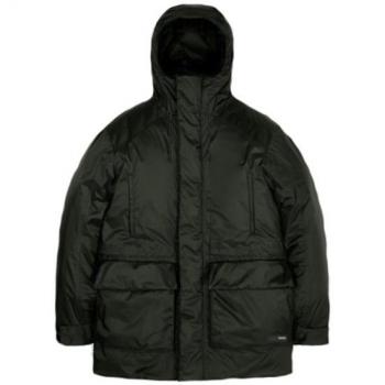 Rains Men's Black Windproof Alpine Nylon Parka - Size M