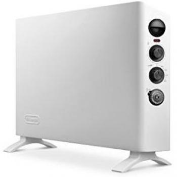 De'Longhi HSX3320FTS Termoconvettor Elettrico Silenzioso 2000W, 3 Niveles de Potencia, Timer 24h, Ventilador Adicional, Función Antig