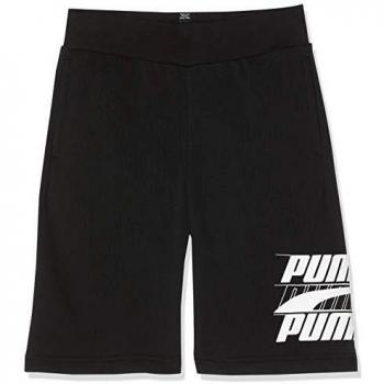 PUMA Rebel Bold Shorts TR B Pantalones Cortos, Niños, Cotton Black, 140