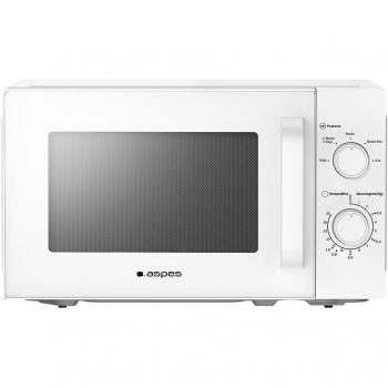 Microondas Aspes AMW2700BE Blanco Espejo de 20 litros con Potencia de 700 W