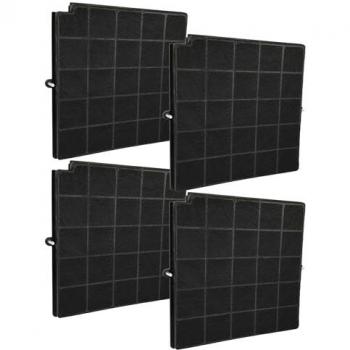 Filtro de carbón activado Vhbw 4x compatible con campana extractora Airforce Mauritius 881537 F40 90 S4