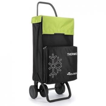 Carro de Compra Rolser Termo Fresh MF 4 Ruedas Fijo Aluminio Negro/Lima