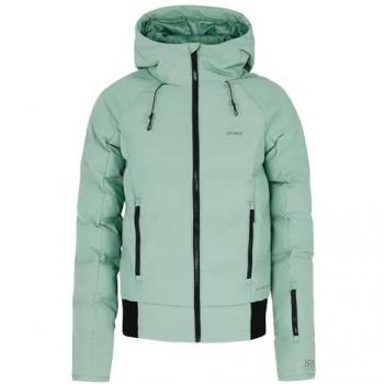 Chaqueta de esquí con capucha Protest PRTAlysumi verde claro negro mujer - L