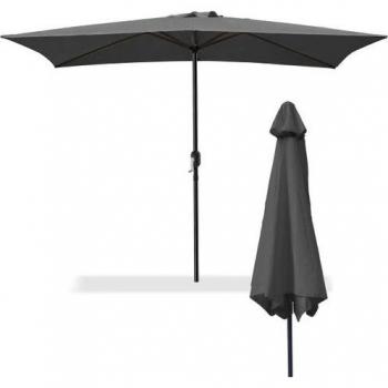 Sombrilla parasol antracita 180 gr 2 x 3 m