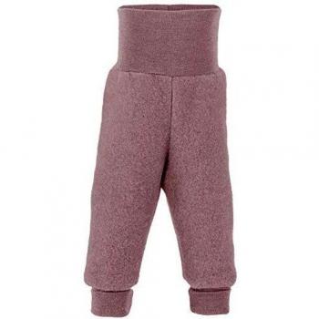 Pantalón de bebé largo con cinturilla ajustable en melange palo de rosa