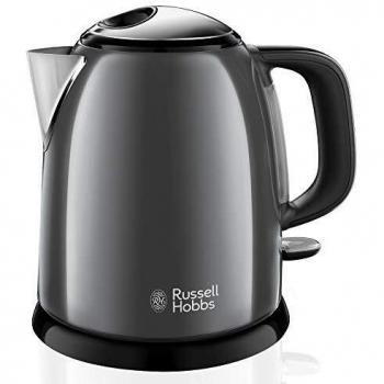 Russell Hobbs Colours Plus Mini Hervidor de Agua Eléctrico 24993-70, 1 Litro, 2400W, Gris