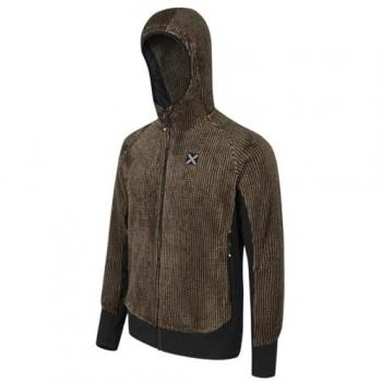Montura Remix Hooded Fleece Jacket - Dark Brown/Black - XL