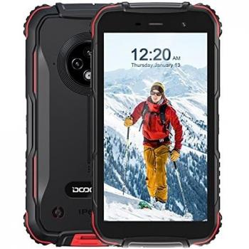 Movil Barato y Bueno, DOOGEE S35T [2022] 4G Movil Resistente 4350mAh Batería Moviles Android 11, 3GB + 64GB 13MP Triple Cámara Telefono Antigolpes IP68 IP69K, 5.0 Corning Gorilla Glass Pantalla, Rojo