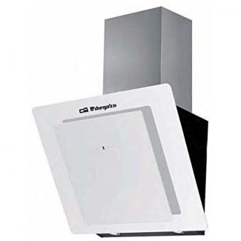 Orbegozo DS 75160 BL - Campana extractora decorativa 60cm, frontal de cristal templado, capacidad de extracción 579 m3/h, iluminación LED, 3 niveles de potencia