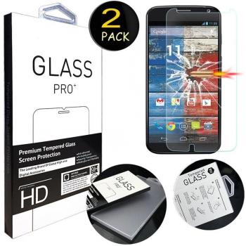 [2 Pack] Moto X Protector de Pantalla, MYTHOLLOGY Premium Cristal Vidrio Templado [Alta Transparencia] Protector de Pantalla para Motorola Moto X XT1052 XT1058 XT1053 XT1056 XT1060 XT1055