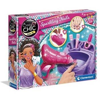 Set de Uñas Brillantes Crazy Chic Clementoni 15179