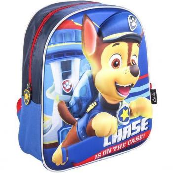 Mochila Infantil con Luces LED 3D Paw Patrol Chase Azul Oscuro 31cm
