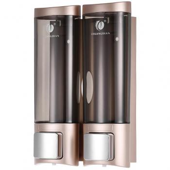 Anself - Dispensador de jabón doble para pared, Jabonera de loción líquido, 2x200ml