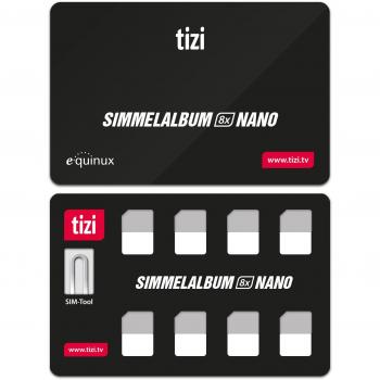 equinux New Tizi Simmelalbum 8X Nano - Convenient SIM Card Storage Set