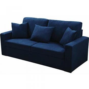 habitatetjardin Sofá Alise - 3 plazas - Azul