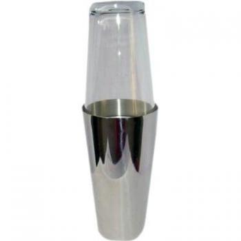 Shaker Boston 500 ml de Acero Inoxidable con Vaso Cromo Brillante Ilsa