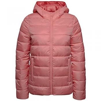 Anorak Champion Mujer Poliéster Relleno Capucha Color Salmón