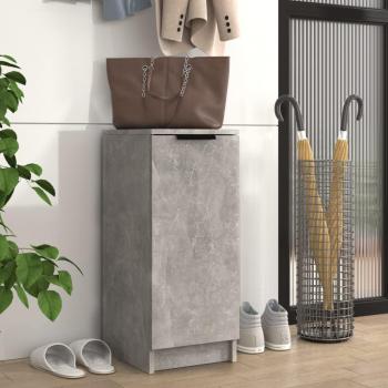 Zapatero de hormigón gris 30x35x70 cm madera multicapa