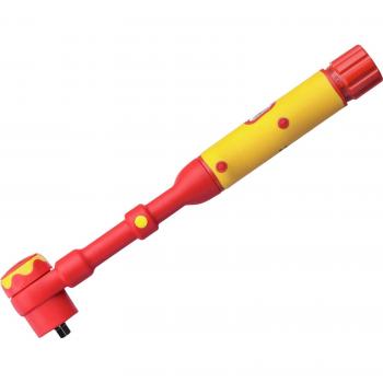 Llave dinamométrica Wiha electric de 1/4 para llaves de vaso, con limitación del par de apriete de ajuste variable (43126)